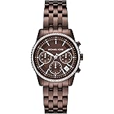 Michael Kors Women's Bryant Chronograph Brown Stainless Steel Bracelet Watch (Model: MK7559)