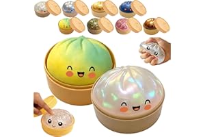Glitter Dumpling Squishy Mystery Box, Squishy Dumpling Toy, Surprise Dumpling Squishy (2 Pcs-A)