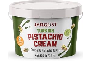 Bulk Pistachio Cream, 2500g, Bulk Real Antep Turkish 15% Pistachio Butter, Turkish Cream Spread for Dubai Chocolate Bar Kit, 