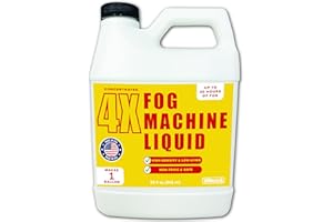 Fog Machine Liquid Concentrate - 32 oz Tillbrook Fog Machine Fluid - Makes 1 Gallon - High Density & Long-Lasting Fog Juice - Low-Lying, Universal, Water-Based Solution for Spooky Halloween Parties