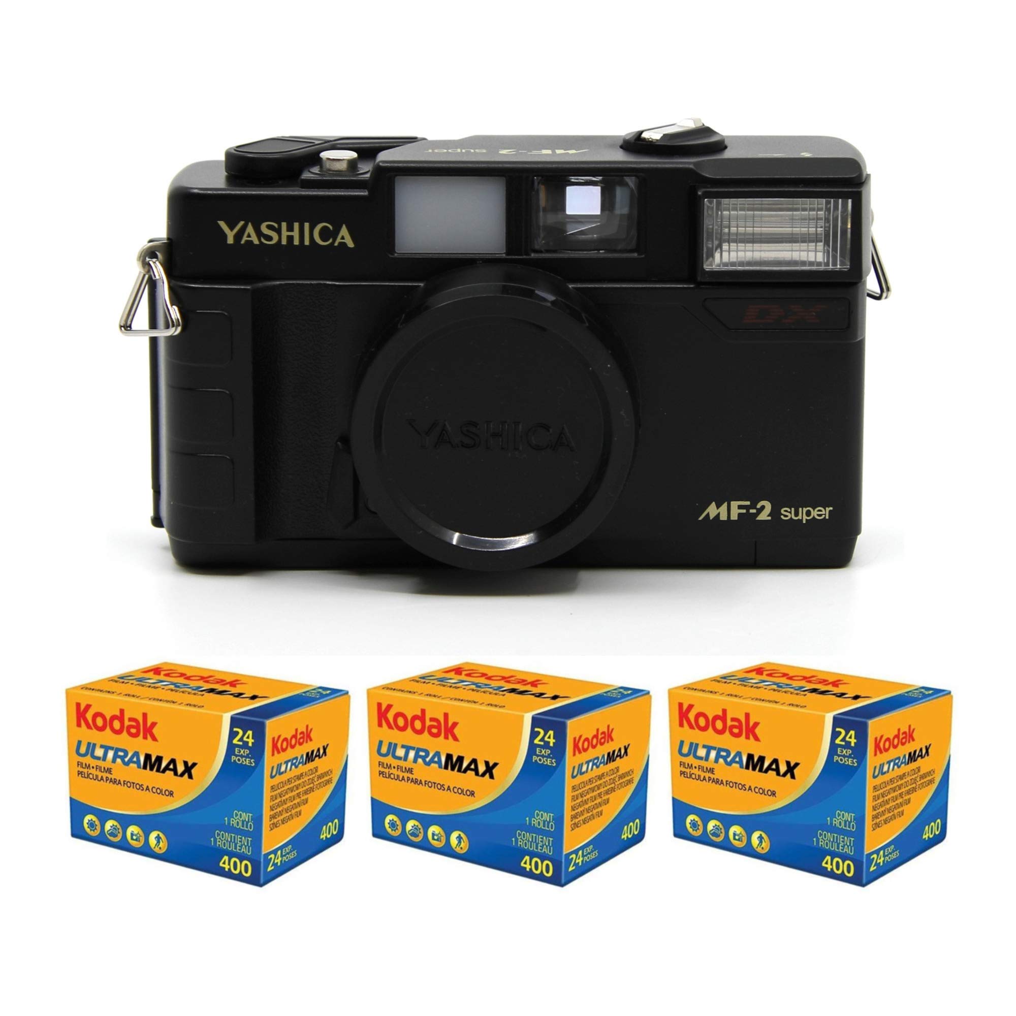 Yashica Camera YASHICA MF-2 Super 35mm Film Camera With 38mm Lens