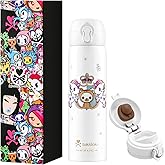 Tokidoki Unicorno insulated water bottle Stainless Steel Water Bottle 16oz Vacuum Sealed Thermal Cup with Leak Proof Flip Lid, Double Wall Tumbler for Hot & Cold Drinks, Unicorno Design