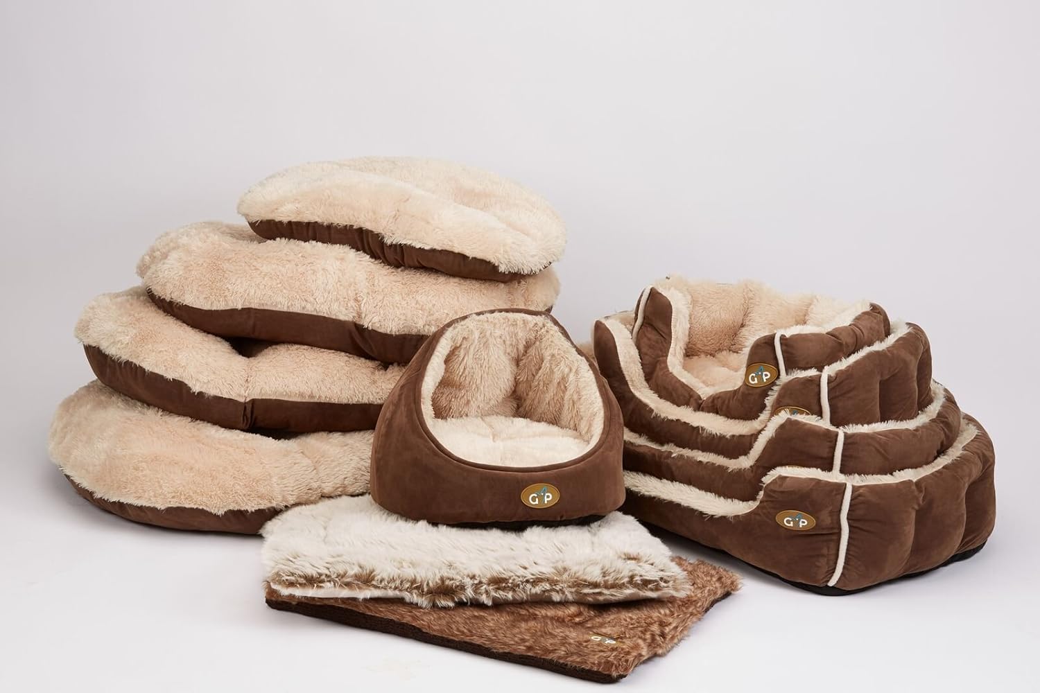Gor Pets Nordic Oval Cushion for Dog Bed Comfortable Washable 27-inch, Brown, 65 x 15 x 45 cm (L x W x H) - Image 3