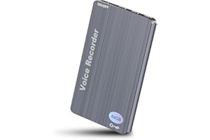 64GB Digital Voice Recorder - Yegcaw Audio Recorder for Work,Lectures, Meetings, Interviews (Gray)