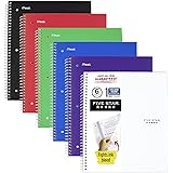 Five Star Spiral College Ruled Notebook, 1 Subject, Wired Note Book with Pockets, 100 Sheets, Home School Supplies for Colleg