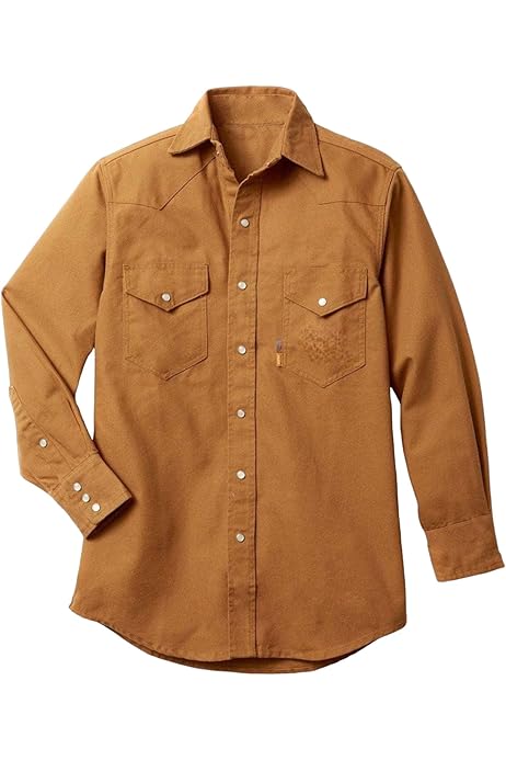 Amazon.com: Rasco FR Duck Snap Shirt - Premium Duck Fabric 