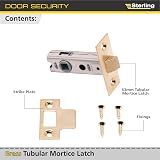 Sterling TML125 Brass Tubular Mortice Latch 65mm 2.5" Internal Door Lock view 5