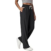ODODOS Women's Straight Leg Pants Ultra Soft odSTRATUM Tech Relaxed Casual Pajama Lounge Pants with Pockets-29/31 Inseam