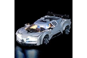 LocoLee Light kit Compatible with Lego 77240 Bugatti Centodieci Hyper Sports Car - No Model Only Light, LED Lighting Accessories Compatible with Lego 77240