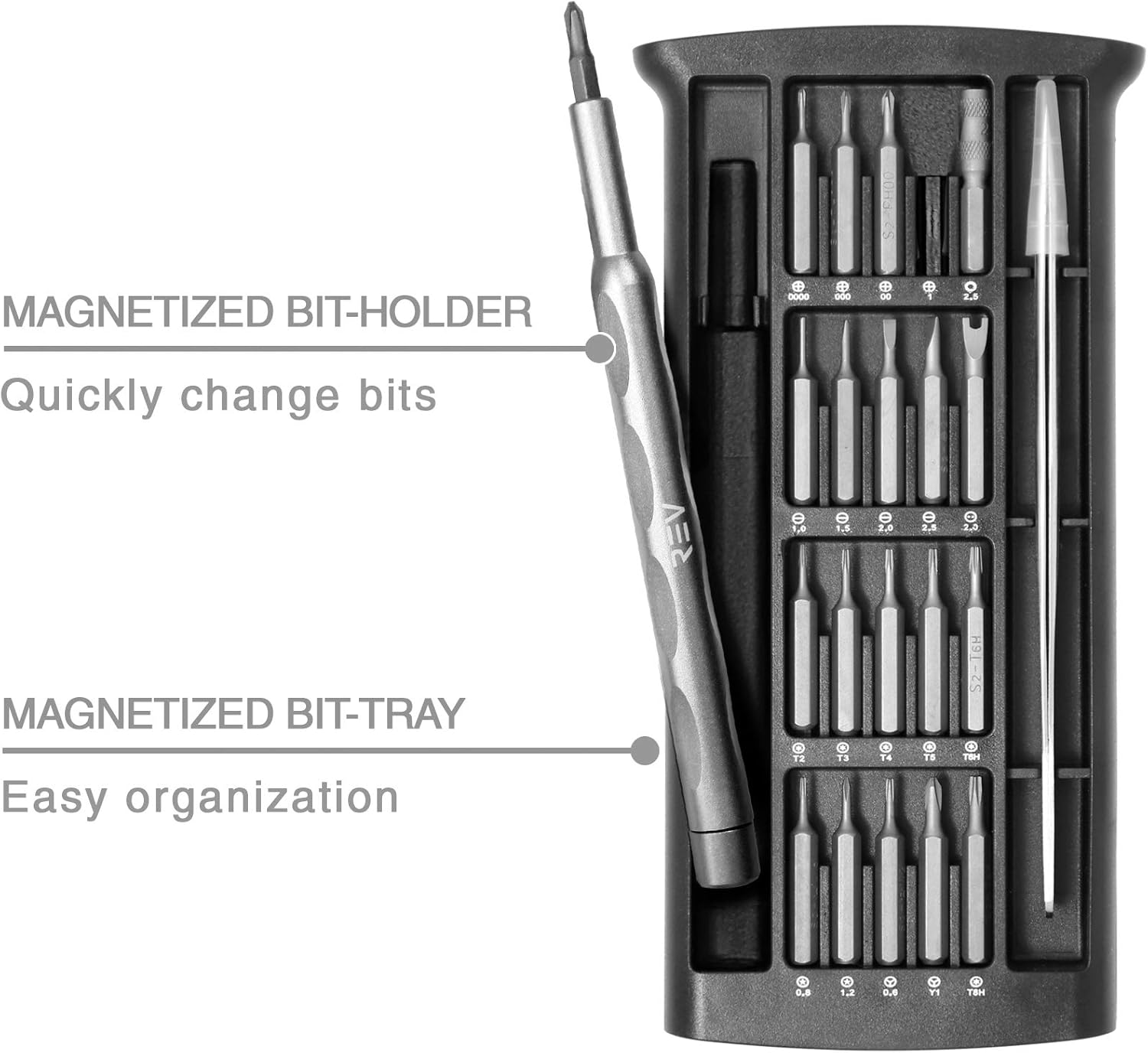 VViViD REV Multipurpose Precision Screwdriver Repair Kit (22 Piece Precision Kit) - - 