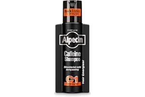 Alpecin Caffeine Shampoo C1 Black Edition with Bold Fragrance 8.45 oz I Hair Performance Enhancer Promotes Natural Hair Growth and Thickness I Energizes Scalp