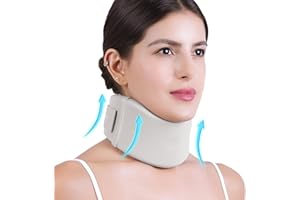 Artelse Ice Silk Neck Brace - Soft, Breathable Cervical Collar for Pain Relief & Posture Correction - Washabel Anti-Snoring Support for Comfortable Sleep - Ideal for Office Workers
