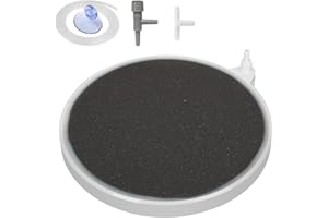 boxtech 6 Inch Fish Tank Air Stone - Quiet Aquarium Oxygen Aerator, Ultra-High Dissolved Oxygen Diffuser Airstone Bubbler for Hydroponics and Aquarium Fish Tank (Air pumps not included)