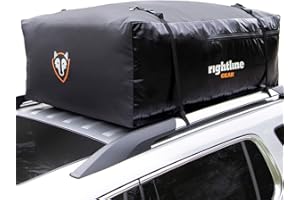 Rightline Gear Sport 3 Waterproof Rooftop Cargo Carrier for Top of Vehicle, Attaches With or Without Roof Rack, 18 Cubic Feet, Black