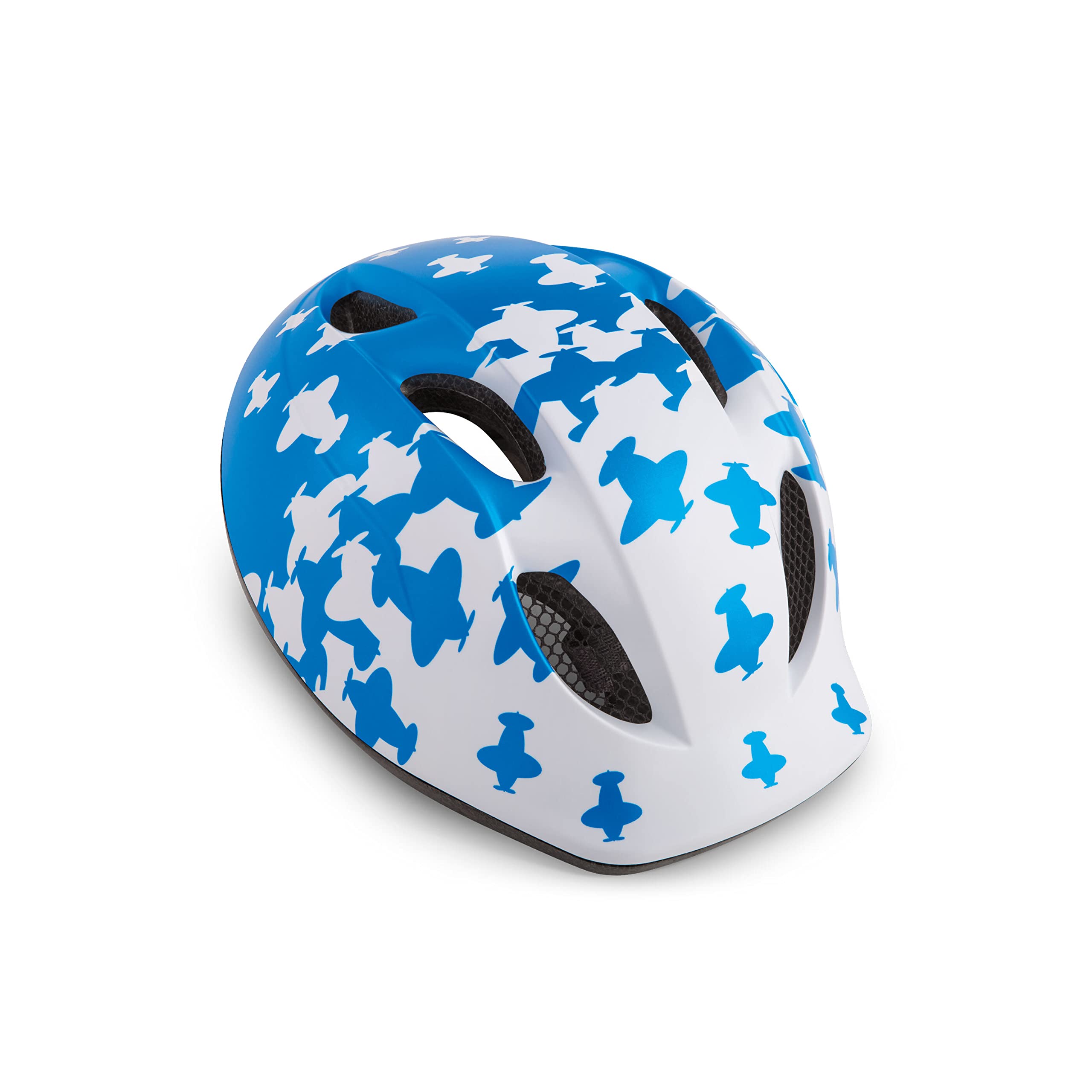 MET - Superbuddy Children's Cycling Helmet In White / Blue Size Medium (52-57cm)
