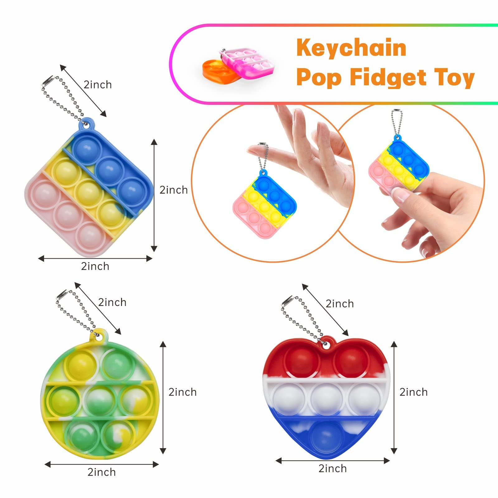 Mua Pop Fidget Toys Bulk Its 24 Pack Kids Party Favors Mini Pop ...