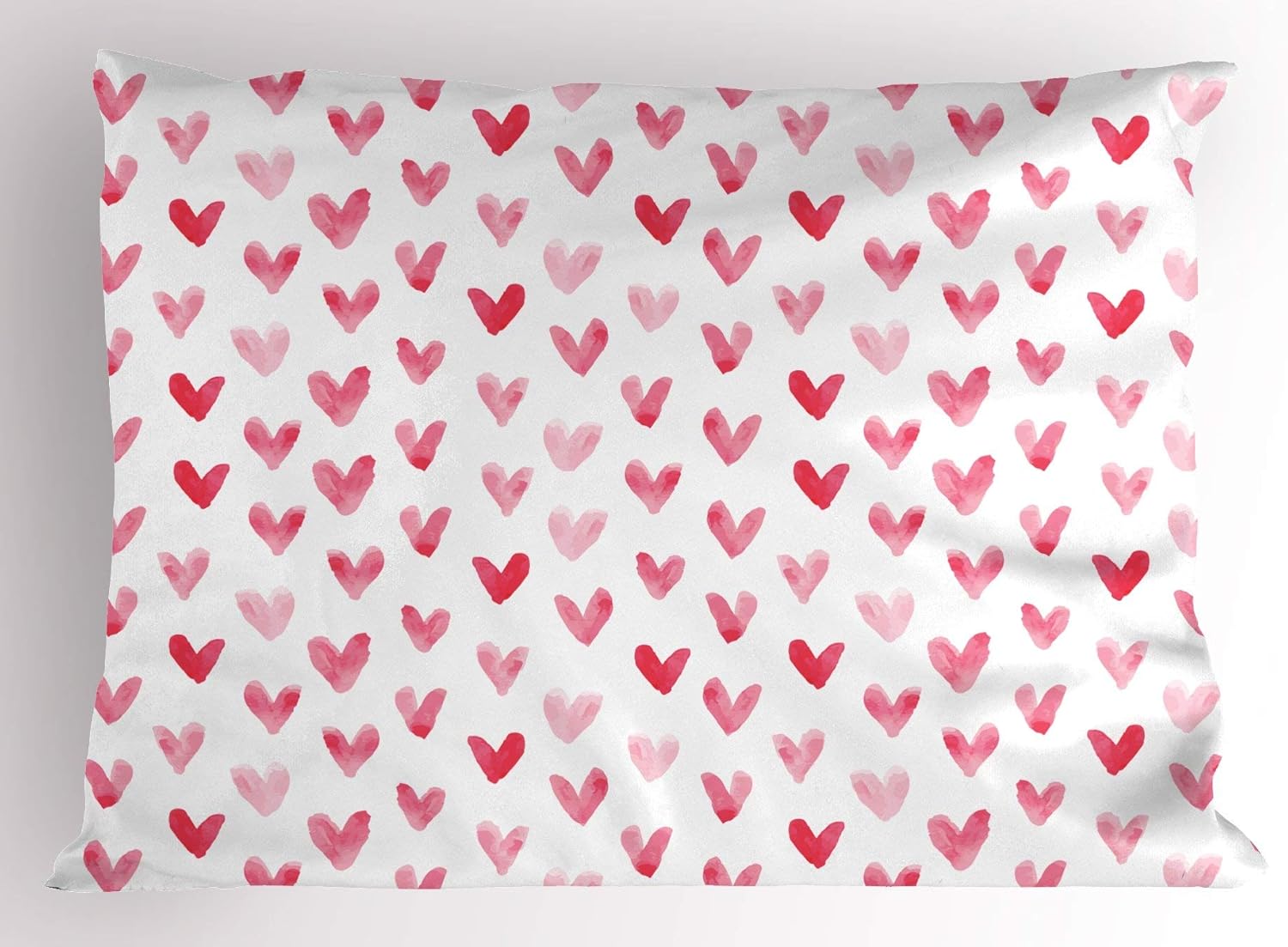 TYANG Hearts Pillow Sham, Retro HandDrawn Heart Shapes
