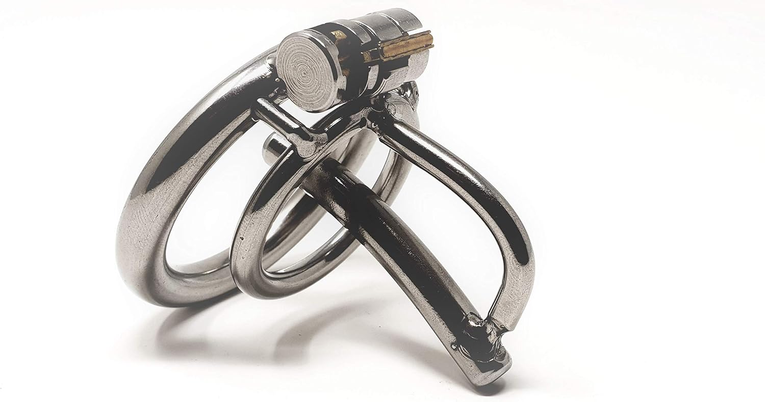 Bondage Masters Chastity Cage Male Chastity Device Urethral, Silver