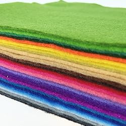 28pcs Thick 1.4mm Soft Felt Fabric Sheet Assorted