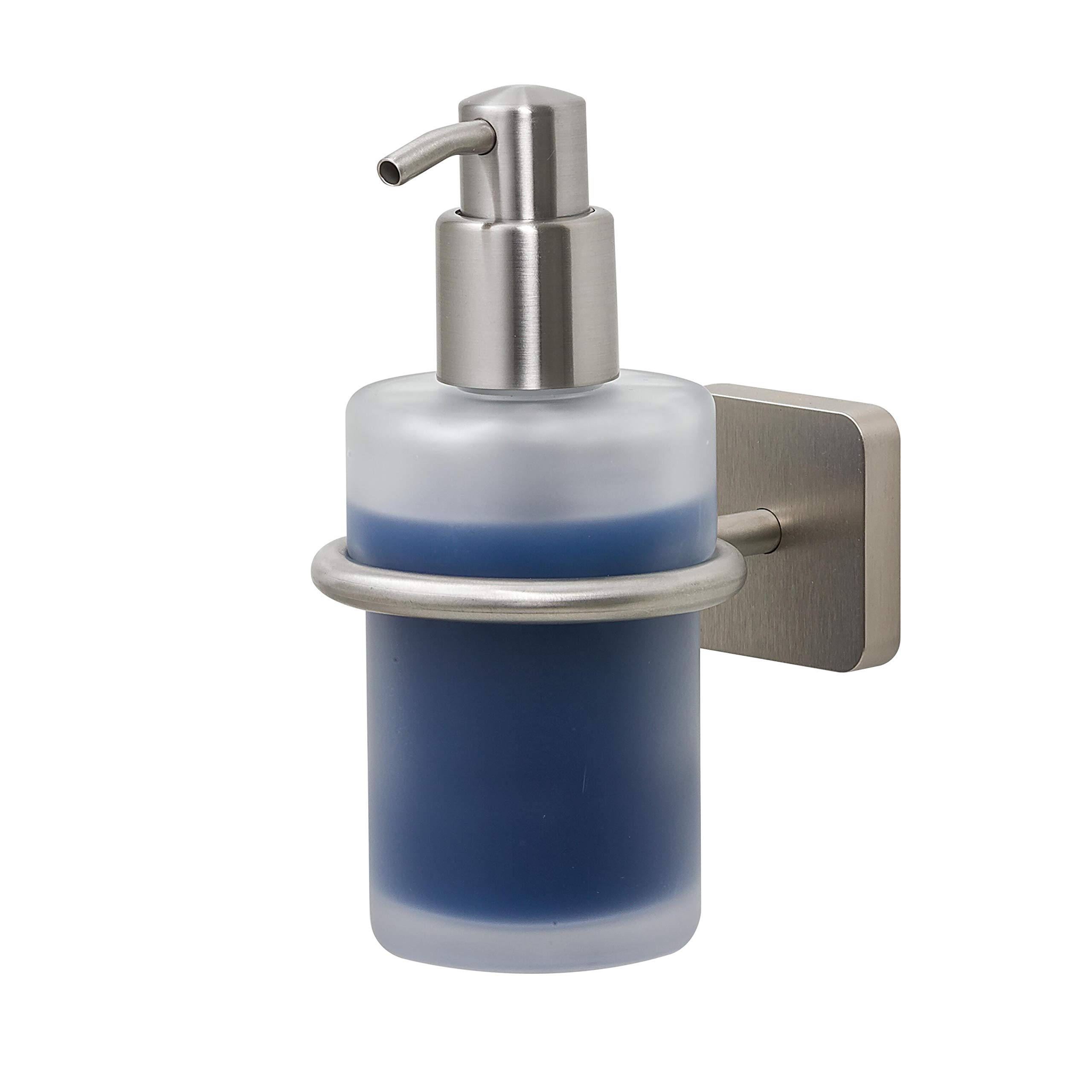 Tiger Onu Soap Dispenser, Stainless Steel Brushed, 7.7 x 15 x 11 cm