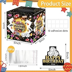 SHLINCO Casino Theme Party Decorations, 5" x