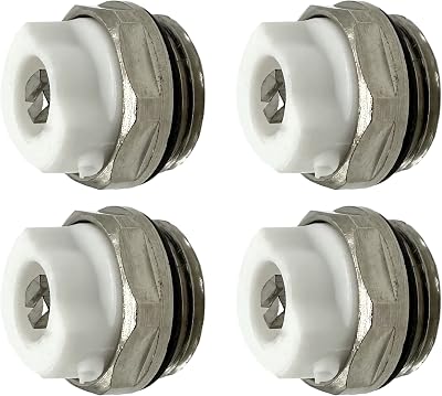 Reeds Manual Radiator Air Vent Bleed Plug Valve 1/2" BSP Pack of 4
