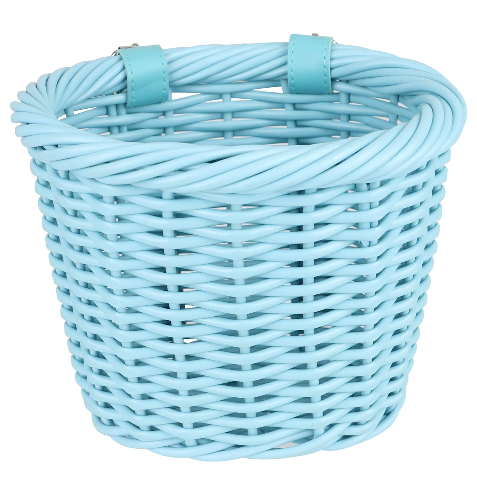 MEGHNA Woven Mini Bike Basket for Kid Bike Handlebar Bike Basket for Girl Boy for Scooter Blue