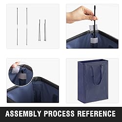 Slim Laundry Hamper with Adjustable Long