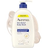 Aveeno Skin Relief Body Wash, Fragrance-Free, 33 fl. oz | Body Wash with Triple Oat Complex, Gentle Daily Cleanser, For Itchy, Dry &amp; Sensitive Skin, Skin Feels Soothed &amp; Moisturized