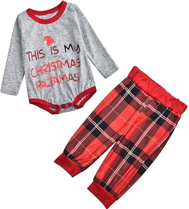infant boy christmas pajamas