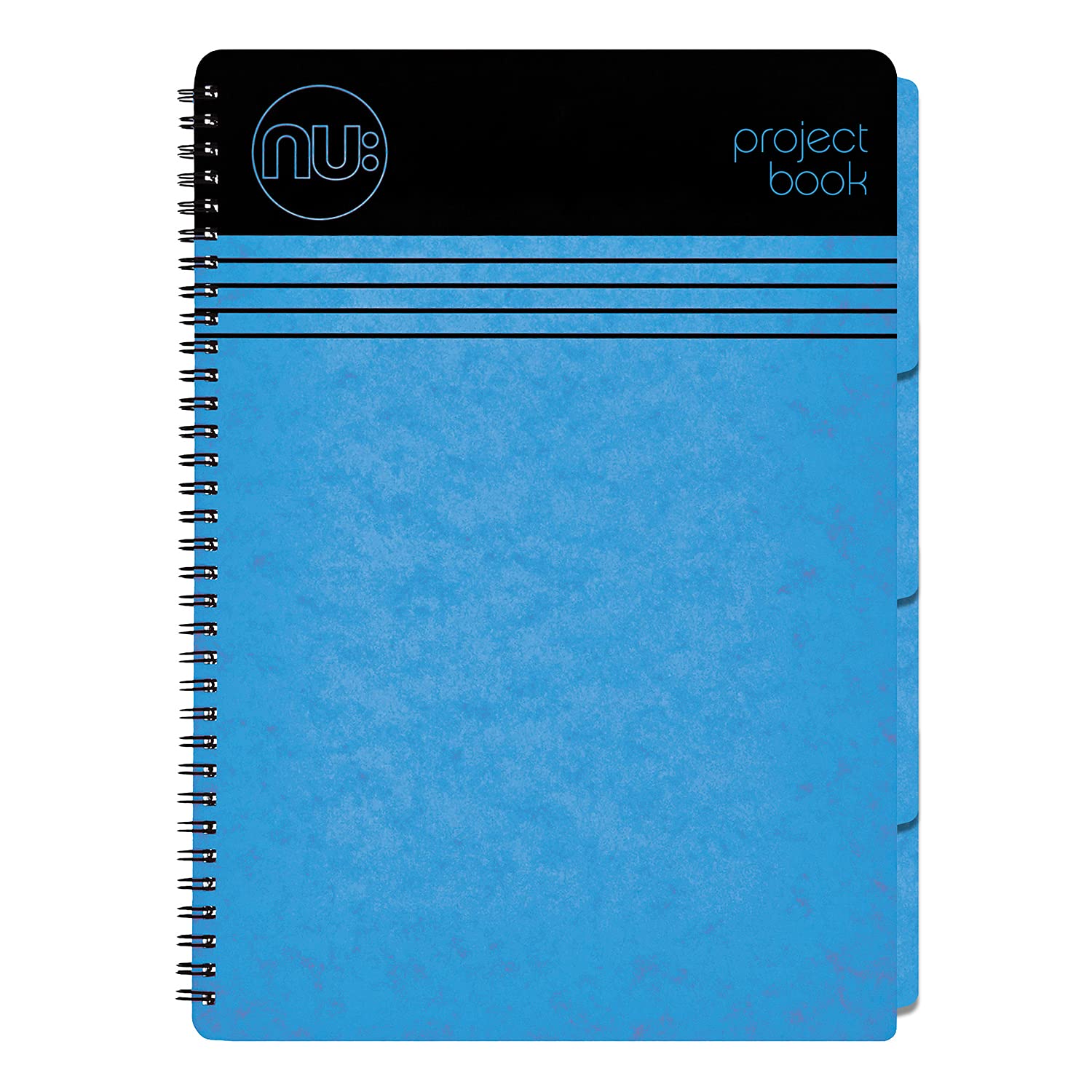 NU: Notebooks - Craze Cloud Range - A4 Project Book - Wirebound Notebook - Stationery Notebooks - Ruled Notepad - Blue - 150 Pages