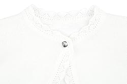 Lilax Little Girls' Knit Long Sleeve Button Closure