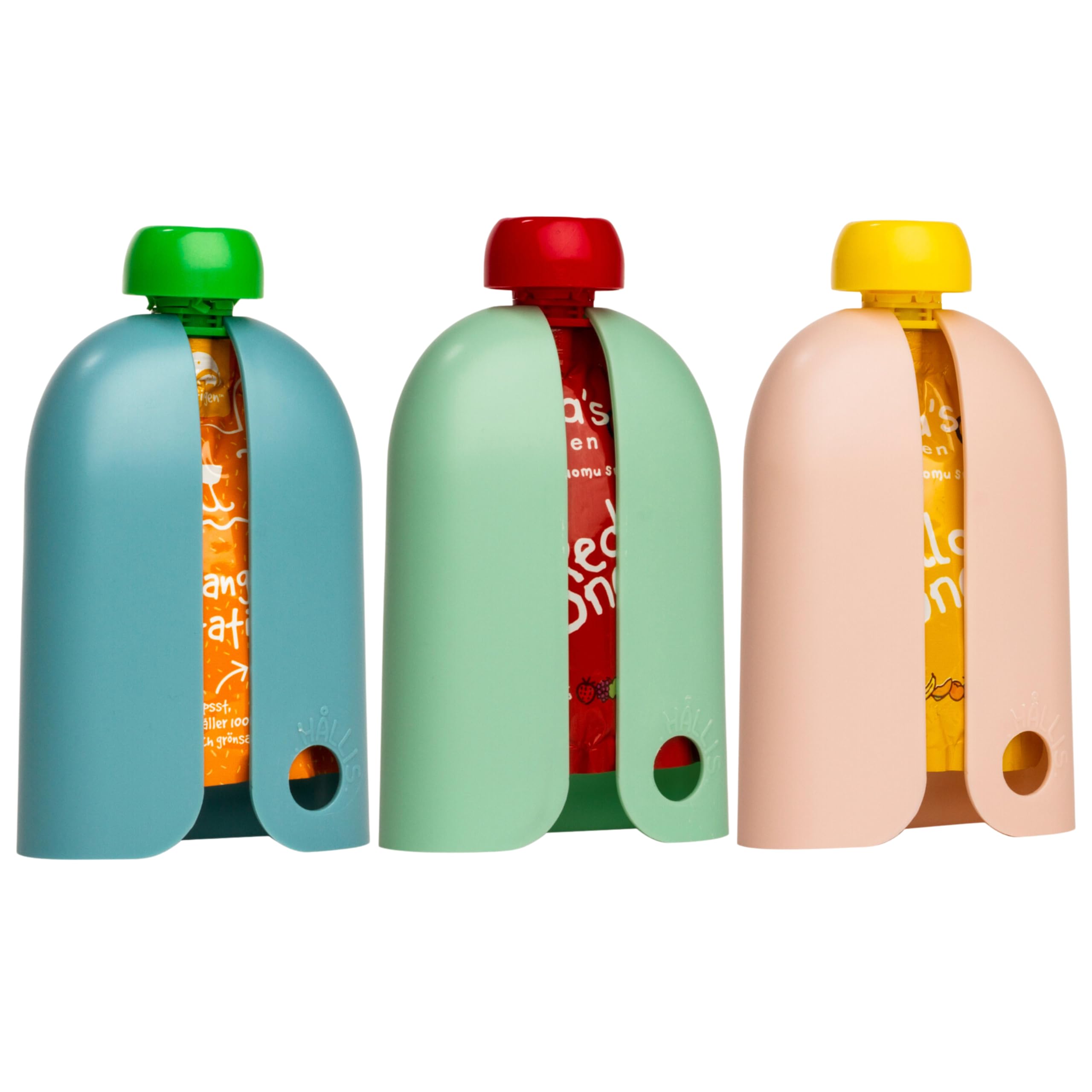 Photo 1 of Kindertrekk™ The Swedish Squeeze Pouch Holder - 3pack | The Baby Product You Didn't Know You were Missing | Enjoy a Snack on The Go | No More Messy Clean-ups | Fits Most Squeeze Pouches | Age 9month+