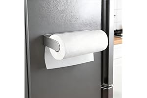 ZUNTO Magnetic Paper Towel Holder for Fridge - Strong Magnet Paper Towel Roll Holder - Kitchen Towel Roll Organizer for Refri