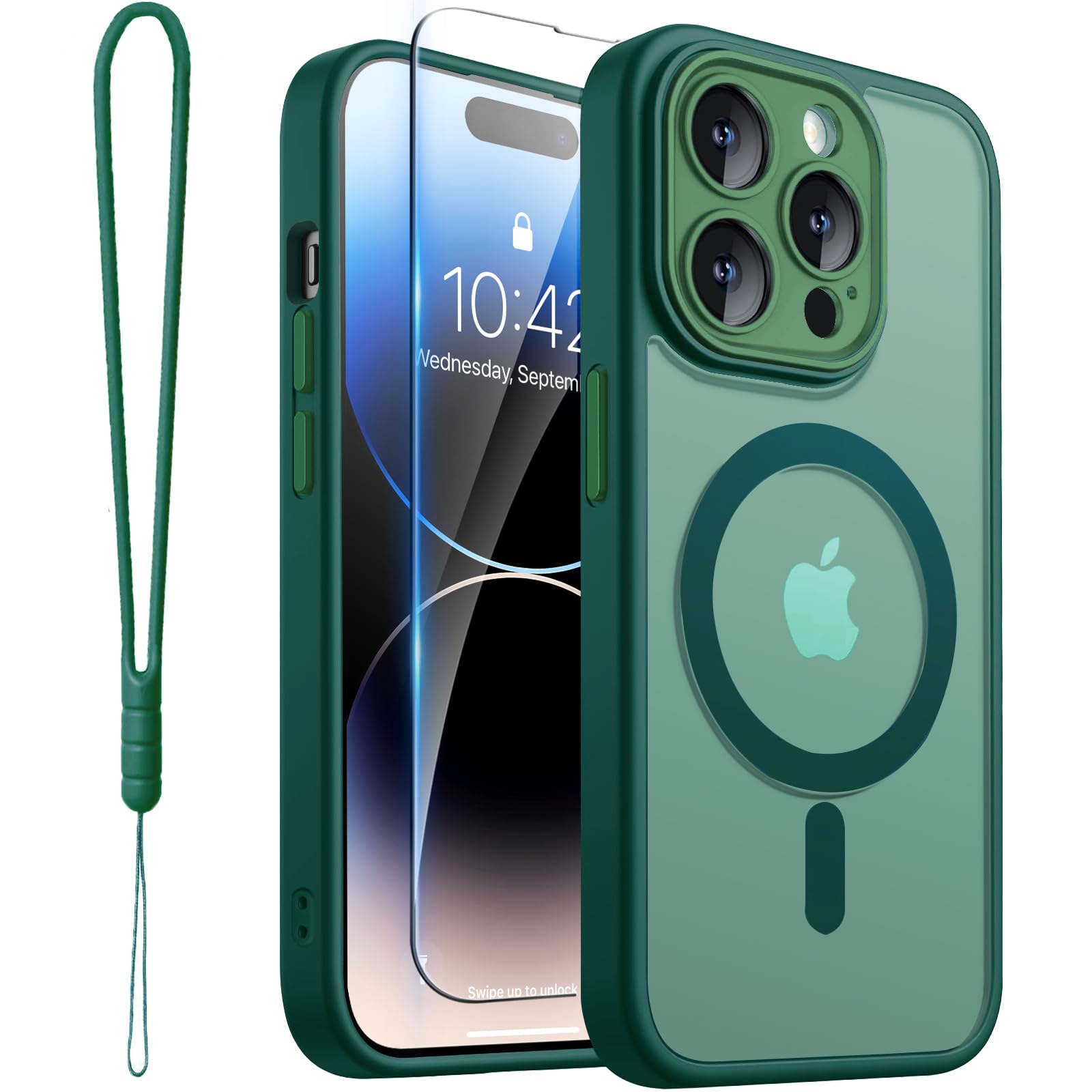ROYBENS for iPhone 14 Pro-Max Matte Clear Case