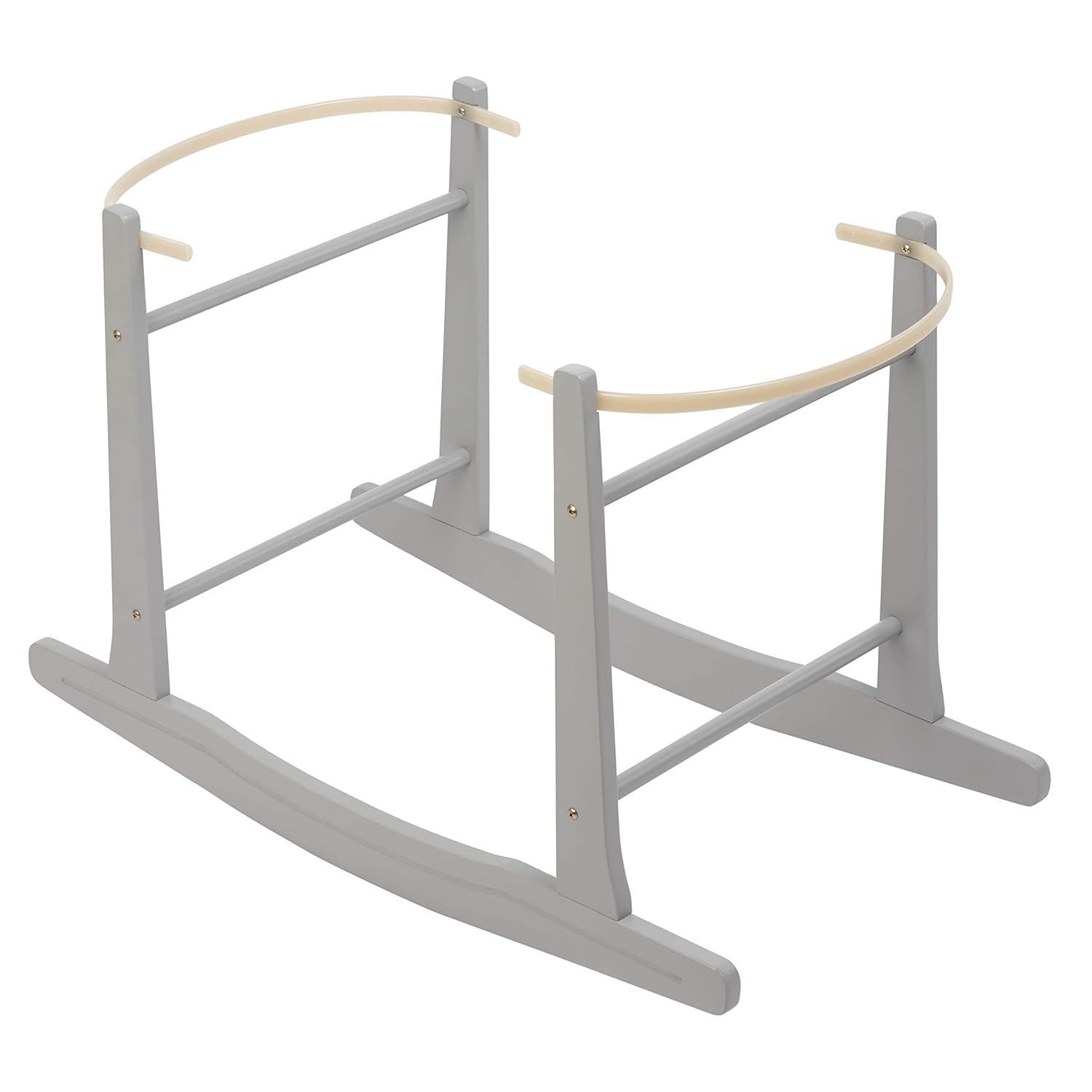 grey rocking moses basket