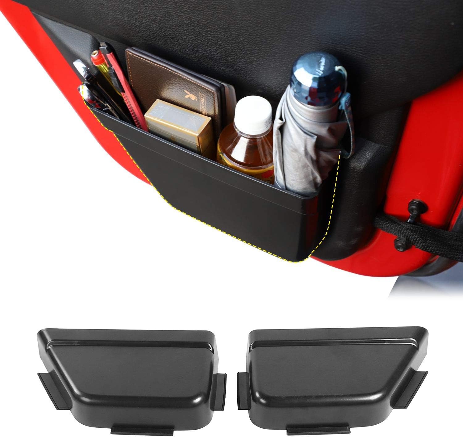 JeCar Door Pocket Rear Door Storage Pockets Organizer Box