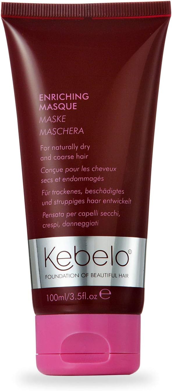 Kebelo Enriching Hair Masque - Intense Conditioning Treatment for Dry or Damaged Hair, SLS- and Paraben-Free Moisture for Hair, 100ml
