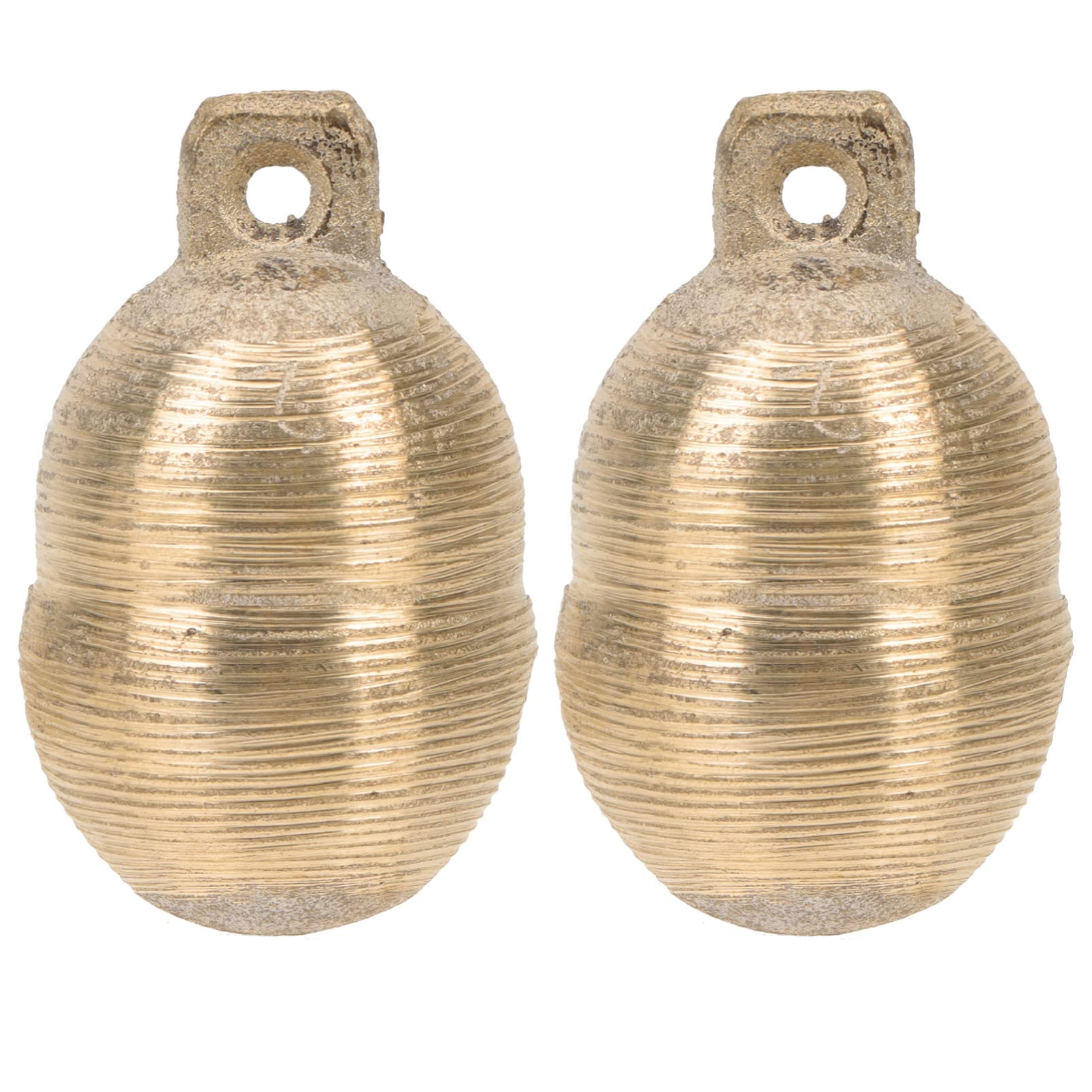 Milisten Cat Bell Anti- Lost: 2pcs Loud BrassPuppy Potty Jingle Bells Livestocks Farm Animals Necklace Pendant Charm for DIY Crafts