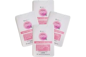 EarthKind Stay Away Mosquitoes Insect Repellent - Plant-Based, Unscented Mosquito Body Spray with Picaridin - Up to 14-Hour Protection - Safe for Children When Used As Directed - Travel Size (4-Pack)