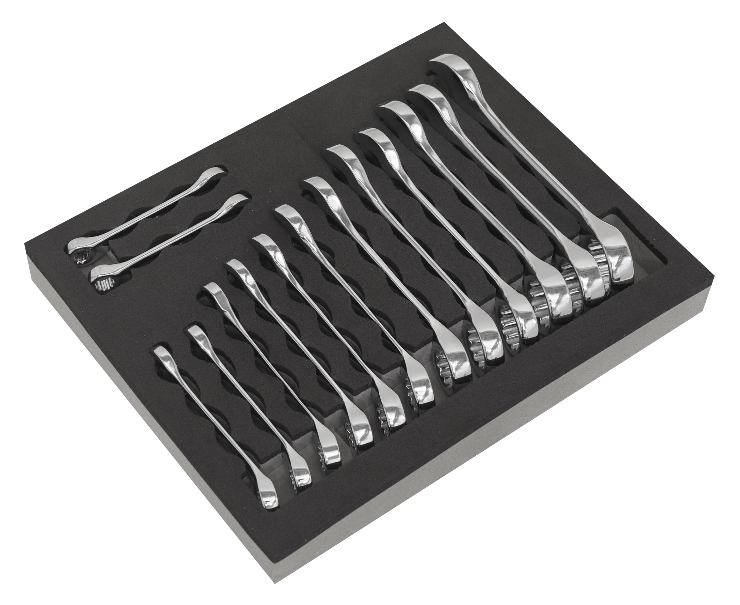Sealey S01232 14pc Stubby Combination Spanner Set