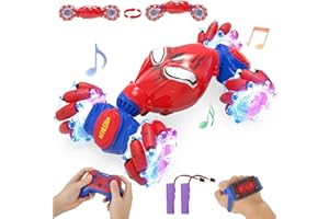 ATHLERIA Spider Gesture Sensing RC Stunt Car Toys for Boys Age 8-13,Hand Remote Control Cars,Drift Rc Car with Lights,Twist,Easter Chritmas Birthday Gift Ideas for Boy Girls Kids 678910+ Year