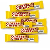 Coffee Crisp Milk Chocolate Wafer Bars, Full Size 50g/1.76oz (Pack of 6), Imported from Canada, Individually Wrapped