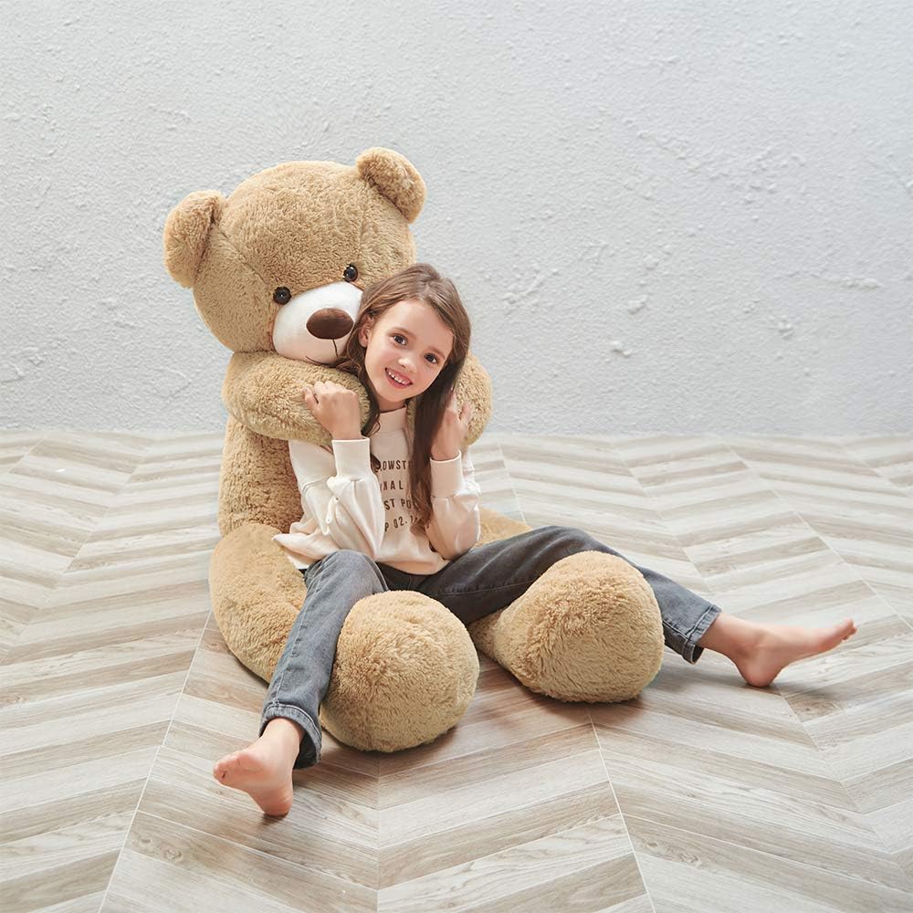 Misscindy Giant Teddy Bear Plush Stuffed Animals for Girlfriend or Kids 47 inch, (White): Toys & Games
