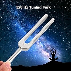 QIYUN Tuning Fork Set of 6, 528 Hz Tuning