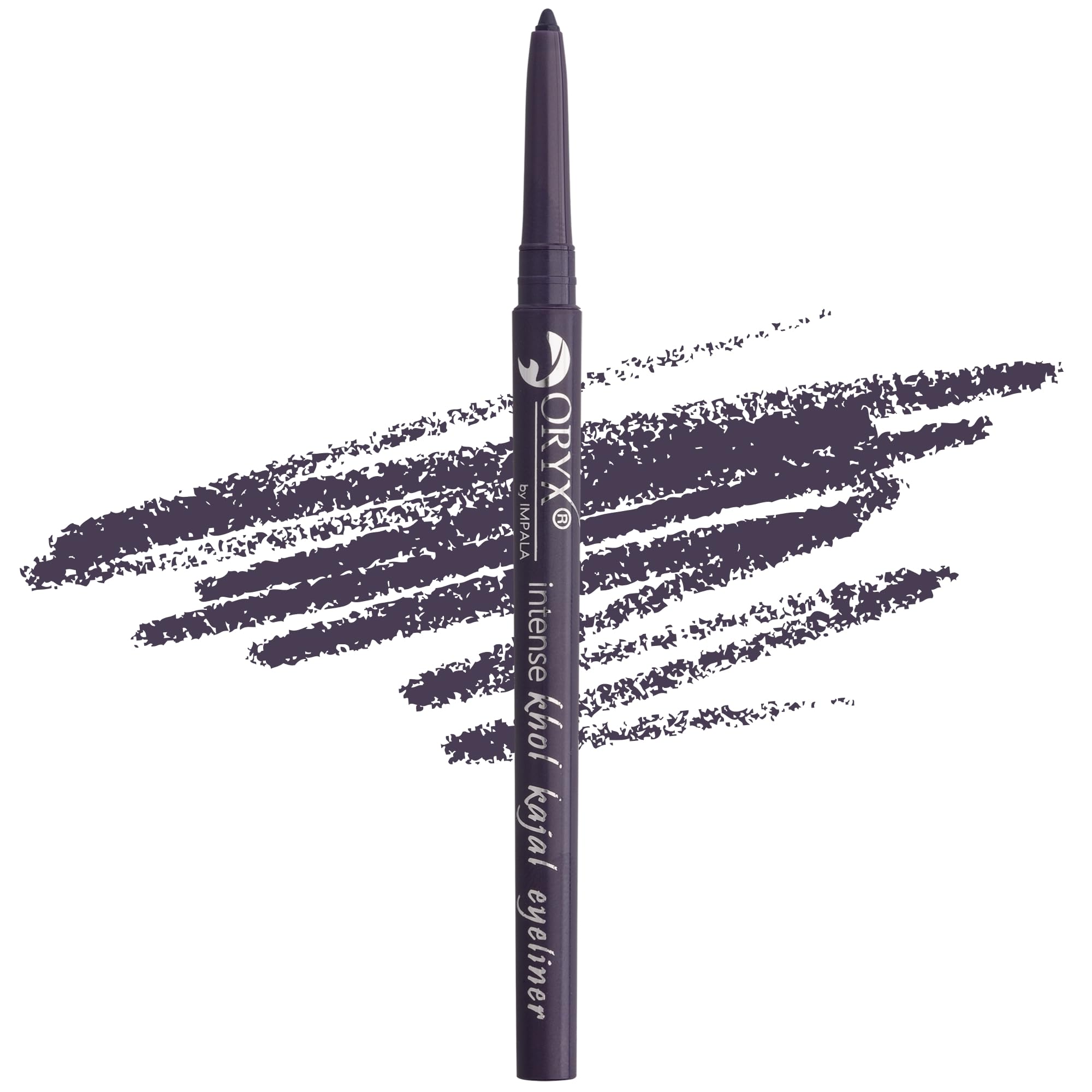 IMPALA | Oryx Khol Kajal Eye Pencil Stormy Purple 02 | Waterproof Eyeliner | Precise Finish Eye Liner | Creamy and Easy to Apply | Intense, Long-Lasting, and Water-Resistant Color