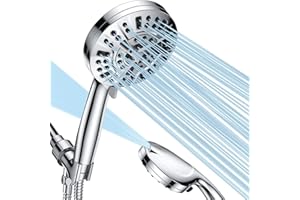 Shower Head, 10-Mode High Pressure Shower Head with Handheld, Non-Clogging Nozzles High Flow Hand Held Shower Head, Shower He