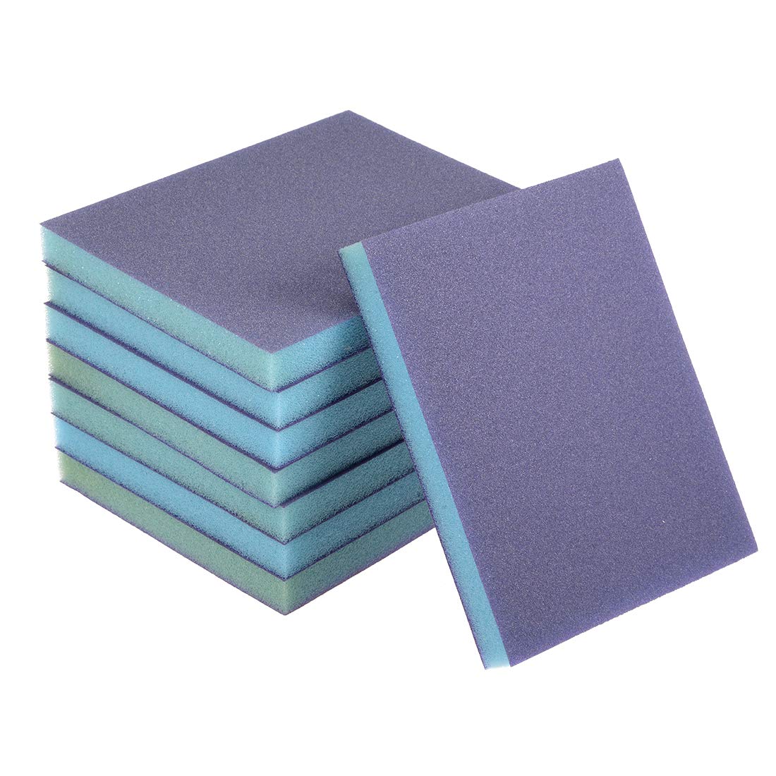 sourcing map Sanding Sponge Sanding Blocks 150-Grits Medium Grit Sand Block Pad for Metal Wood 8pcs