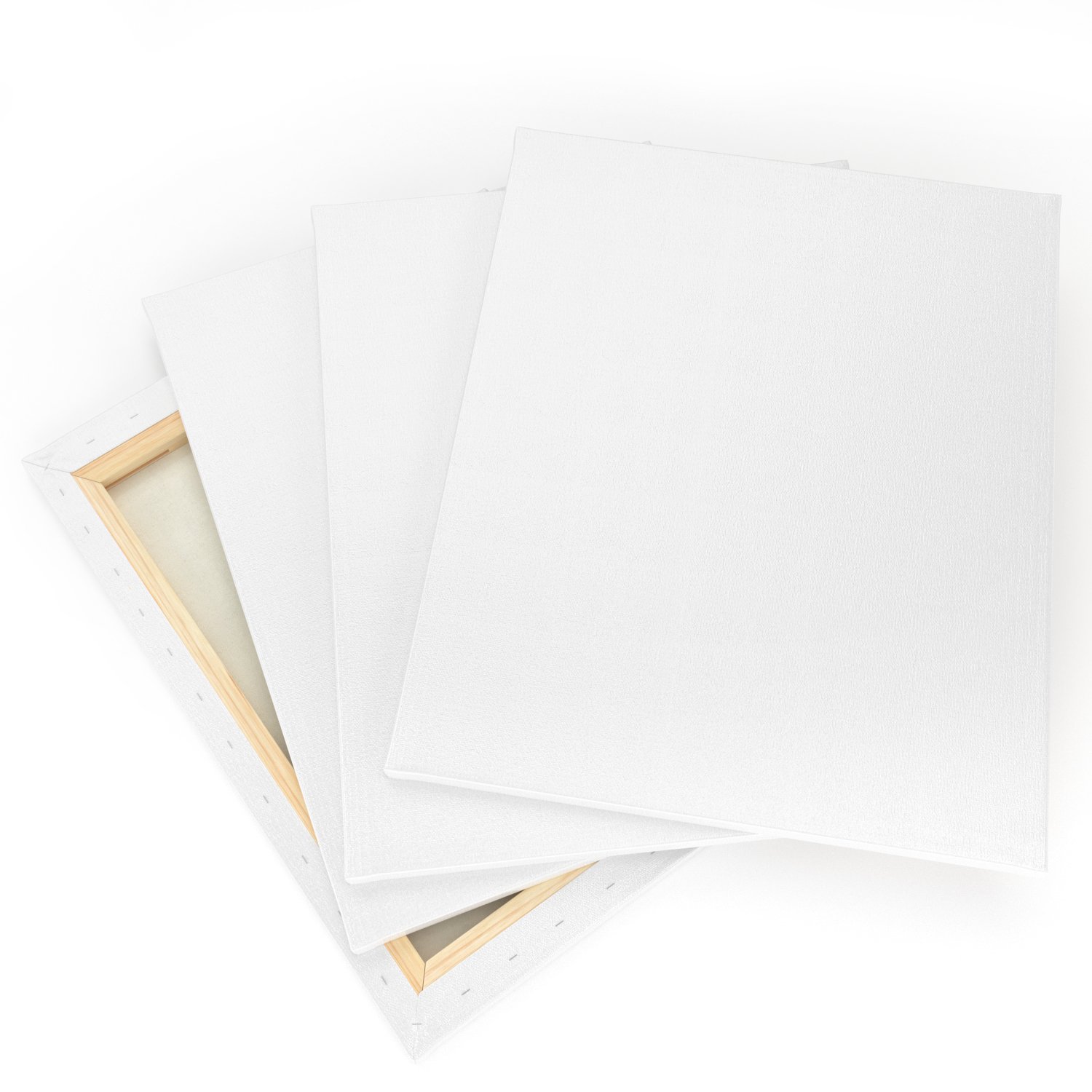 Arteza Blank Pre Stretched Canvas for Painting, 16x20, Pack of 6