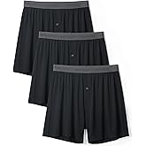DAVID ARCHY Mens Underwear Bamboo Rayon Boxers for Men Breathable and Cool Men's Boxer Shorts with Button Fly 3 or 5 Pack